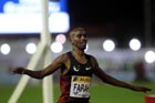 Mo Farah wins the 3000 metres, 2011 Aviva London Grand Prix